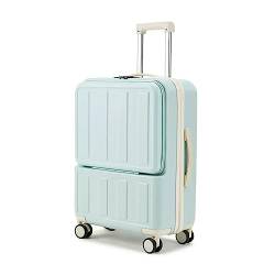 ATHUAH Erweiterbares Gepäck mit Spinnerrädern, Koffergepäck mit Spinnerrädern, USB-Ladeanschluss, TSA-Zahlenschloss, 20 Zoll 24 Zoll Handgepäck (blau 24 Zoll) von ATHUAH