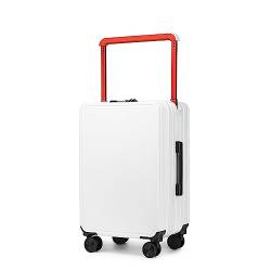 ATHUAH Koffer mit drehbaren Rädern, breiter Trolley-Gepäck mit doppelter Vorderseite, verstellbare Trolleys, TSA-Zoll-Zahlenschlösser, klassifizierter Stauraum mit großem Fassungsvermögen (weiß von ATHUAH
