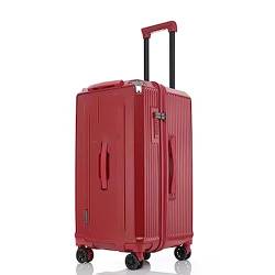 ATHUAH Reisegepäck mit großem Fassungsvermögen, Koffergepäck mit Spinnerrädern, unterteiltem Stauraum, mehrstufiger Verstellstange, TSA-Zollschloss (rot 20 Zoll) von ATHUAH