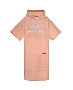 ATLANTIC SHORE | Surf Poncho | Travel Edition aus 100% Baumwolle (Waffelpiqué) | Unisex | Travel für Erwachsene in Peach | Middle (140-174 cm) von ATLANTIC SHORE