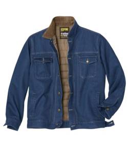 ATLAS FOR MEN - Jeansjacke Western mit Steppfutter - M von ATLAS FOR MEN