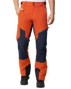 ATLASLAVA Herren Hose Wasserdicht Wanderhose Zip Off Pants Outdoorhose für Aktivitäten Outdoor RED 2XL von ATLASLAVA