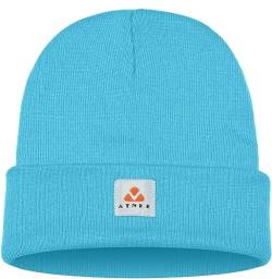 ATNKE Strick Beanie Mütze Dehnbar Weich Warm Täglich Winter Mützen mit Manschetten für Herren und Damen Geschenke/Light Blue von ATNKE