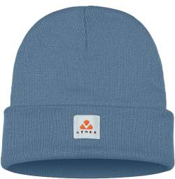 ATNKE Strick Beanie Mütze Dehnbar Weich Warm Täglich Winter Mützen mit Manschetten für Herren und Damen Geschenke/Shadow Blue von ATNKE