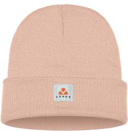 ATNKE Strick Beanie Mütze Dehnbar Weich Warm Täglich Winter Mützen mit Manschetten für Herren und Damen Geschenke/Skin Pink von ATNKE