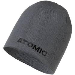 ATOMIC ALPS Beanie - Grau - Mütze für Herren & Damen - Weiche & atmungsaktive Mützen - Warme Wintermütze aus hautsympathischem Material - Bequeme & Schlichte Fleece-Mütze von ATOMIC