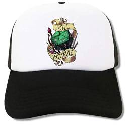 Roll The Initiative D20 Dungeons and Dragons Trucker Cap Baseball Hat von ATPRINTS
