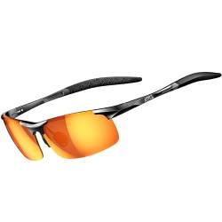 ATTCL Herren Polarisierte Treiber Glasses Sport Sonnenbrille Al-Mg Metallrahme Ultra leicht verspiegelt sonnenbrillen 8177 von ATTCL