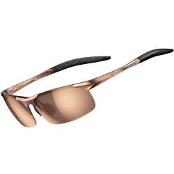 ATTCL Herren Sport Polarisierte Sonnenbrille Für Fahrer Golf Angeln Unzerbrechliche Metallrahmen, Brauner Rahmen/braune Gläser (nicht verspiegelt), Medium von ATTCL
