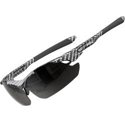 ATTCL Sonnenbrille Herren - Verbesserte Polarisierte Sportbrille Ultraleicht UV-Schutz Sonnenbrillen 7027-C11 heibaige UV400 CAT 3 CE von ATTCL