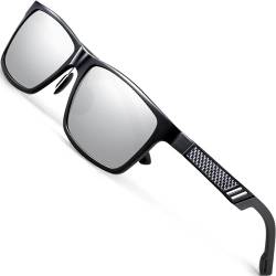 ATTCL Unisex Stil Polarisierte Fahren Sonnenbrille Herren Damen 16560black-silver von ATTCL