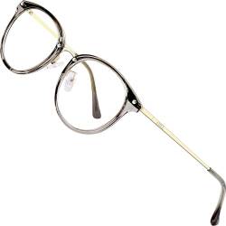 ATTCL Unisex blaulichtfilter brille computerbrille zum Blockieren von UV-Kopfschmerz [Augenbelastung Reduzieren] Gaming Brillen(Herren/Damen) (Gray 19702) von ATTCL