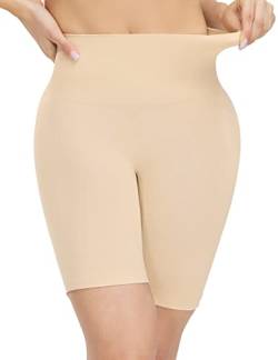 ATTLADY Bauchweg Unterhose Damen Shapewear Mid-Waisted Figurenformend Miederhose (XLarge,Hautfarben) von ATTLADY