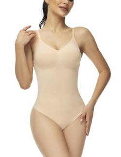 ATTLADY Shapewear Damen Bauchweg Bodysuit Body Shaper Sculpting Tanga von ATTLADY