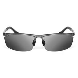 ATX OPTICAL XXL Extra große polarisierte Sport-Herren-Sonnenbrille, übergroß, 150 mm breiter Metallrahmen, Rotguss, X-Large von ATX OPTICAL