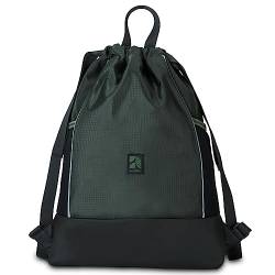 AUDETIC Turnbeutel Damen & Herren Oliv - Fit - Sportbeutel für Alltag, Festival, Sport - Rucksack Beutel mit Kordelzug und verstellbaren Schulterträgern - Wasserabweisend von AUDETIC