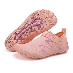 Wasser Schuhe Herren und Damen Aqua Beach Swim Schuhe Fitness Schuhe Leichte Schuhe Trainer Indoor Schuhe (Rosa, Erwachsene, Damen, 37, Numerisch, EU Schuhgrößensystem, M) von AUFIKR