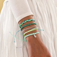 AUKUU Armband Neues Neues handgemachtes handgefertigtes Perlenkordelarmband, für Frauen Sommer Strandurlaub Set Schildkrötenarmband 4 von AUKUU
