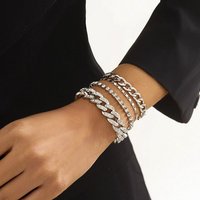 AUKUU Armband Schmuck Schmuck Retro Vielseitiges Schlangenknochen, Kettenarmband Damen Einfaches Persönlichkeitsset Kubanisches von AUKUU