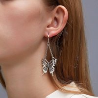 AUKUU Ohrring-Set Ohrringe Ohrringe Mode Retro Schmetterling Ohrringe Lange, Kette Stil Hohl Ohr Schnalle Zubehör von AUKUU