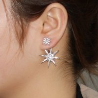 AUKUU Ohrring-Set Voller Voller Diamant einzelner Sonnenohrring Mode Retro, kreativer Metallstern Ohrringe Ohrringe Schmuck für Frauen von AUKUU