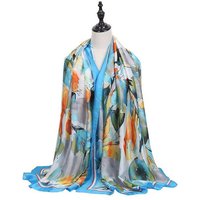 AUKUU Seidentuch Modischer Modischer Schal für Damen doppelseitig bedruckter, Seidenschal Outdoor Sonnenschutz Schal von AUKUU