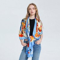 AUKUU Seidentuch Seidenschal Seidenschal Frühlings und Sommerschal Seidenimitat, Strandjacke Damenmode vielseitiger Schal Schal von AUKUU