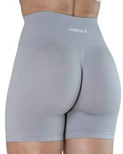 AUROLA Shorts Damen Fitness Trainings Transparente Sommer Laufshorts für Damen, Nahtlose Scrunch-Shorts Helle Farben, Vielleicht Durchsichtig von AUROLA