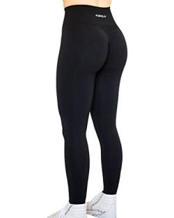 AUROLA Workout-Leggings für Frauen, Nahtlose Scrunch-Strumpfhose, Bauchkontrolle, Fitnessstudio, Fitness, Mädchen, Sport, aktive Yogahose von AUROLA