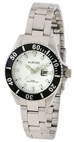 AURORE Damen Analog Quarz Uhr mit Edelstahl Armband AF00039 von AURORE