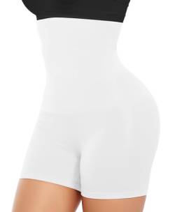 AURUZA Shapewear Damen Bauchweg Unterhose, Hohe Taille Body Shaper Damen Miederhose Figurformende Unterwäsche Miederpants (Weiß, 3XL) von AURUZA