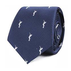 AUSCUFFLINKS Sport- und Spezial-Krawatten | Krawatten für Herren | gewebte schmale Krawatten | Geschenk für Arbeitskollegen, Golf Swing, Dünn von AUSCUFFLINKS