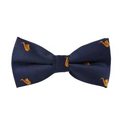 AUSCUFFLINKS Sports & Speciality Krawatten | Krawatten für Herren | gewebte schmale Krawatten | Geschenk für Arbeitskollegen, Saxophon Fliege, Dünn von AUSCUFFLINKS