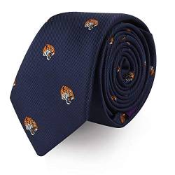 Krawatten mit Tiermotiv, gewebt, eng anliegend, Geschenk für Herren, Arbeitskrawatten für Ihn, Geburtstagsgeschenk für Männer, tiger, Regulär von AUSCUFFLINKS