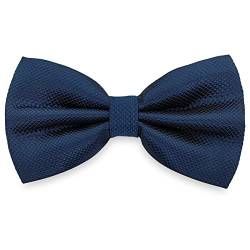 AUSUAYA Pre Tied Plaid Muster Fliege für Männer, Formal Smoking Fliegen für Hochzeit Party Krawatte oder M-M-B2T (Marineblau) von AUSUAYA