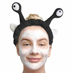 1 Stück Schnecken-Gesichtswasch-Stirnband, Niedlicher Tierkopf-Reifen-Make-up-Stirnband, Cartoon-Hautpflege-Stirnbänder, Widerstandsfähiges Schneckenaugen-Stirnband Für Die Hautpflege, Flauschiger von AUTOECHO