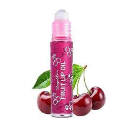 Fruity Flavours Rolling Ball Lippenöl-Set – 1/6 Packung Transparenter Frucht-Lipgloss, Roll-on-Lipgloss-Set, Lippenglanzöl, Langanhaltende Feuchtigkeitsspendende Lippenbalsam-Lippenpflege, Lipgloss von AUTOECHO