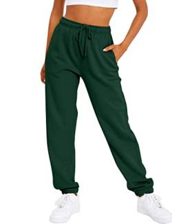 AUTOMET Lässige Damen Baggy Fleece Jogginghose, Xmasgreen, M von AUTOMET