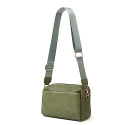 AUXDIQ Cross Body Bag, Umhängetasche mit verstellbarem, breitem Schultergurt，Großraumtasche, Multi-Pocket-Tasche,Veganes LederMobiltelefon-Tasche，Multifunktionale Tasche von AUXDIQ