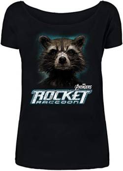 Avengers Endgame - Rocket Raccoon Frauen T-Shirt schwarz M von AVENGERS