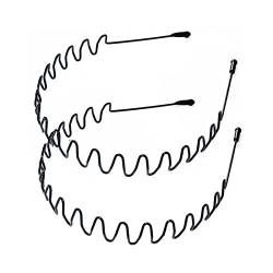 2 Stück Haarband Kopfbedeckung Unisex Wellenförmiges Frühlings-Outdoor-Sport-Stirnband Modisch (Color : B) von AVFORA