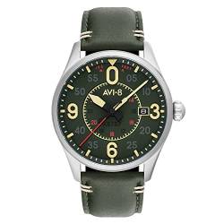 AVI-8 Herren 42mm Spitfire Smith Automatik Reading Uhr mit Lederarmband AV-4090-03 von AVI-8