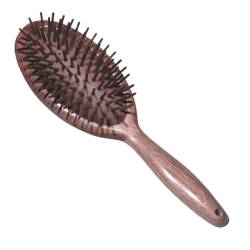 AVLUZ Haarbürsten-Massagekamm, antistatische Entwirrungsöffnung, hölzernes Kopfhautmassagegerät, Luftkissen-Haarbürste, Paddelbürste for langes, glattes, lockiges Haar (Color : B) von AVLUZ