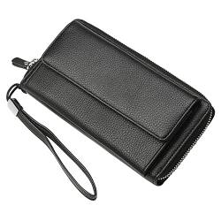 AVLUZ Herren-Geldbörse, Business-Clutch, großes Fassungsvermögen, Münztasche mit Druckknopfverschluss (Color : C) von AVLUZ