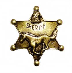 AW-Collection Anstecknadel Sheriff Stern Pferd Adler Western Country Ferne Westen von AW-Collection