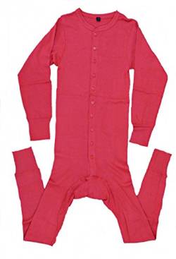 AW-Collection Long John Westernunterwäsche Einteiler mit Gesäßschlitz rot S-4XL (2XL) von AW-Collection