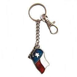 AW-Collection Schlüsselanhänger Schlüsselring mit Karabiner Flagge Texas Lone Star von AW-Collection