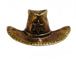 Anstecker Pin Sheriffstern Sheriff Western Country Wilder Westen Cowboyhut von AW-Collection