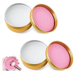 AWAVM 2-teiliges Make-up-Pinsel-Reinigungsset: feste Seifenreiniger, Make-up-Pinsel-Reiniger, leicht zu reinigen, Mixer, Pinsel, Shampoo, entfernt Schattenfarben, Kosmetikfarben für den täglichen von AWAVM