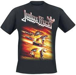 Judas Priest Herren Firepower Cover T-Shirt Schwarz Large von AWDIP